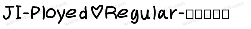 JI-Ployed Regular字体转换